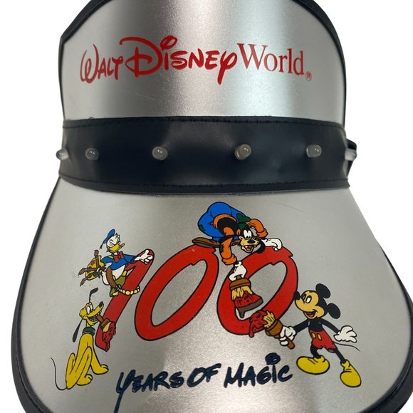 Vintage Walt DISNEY World 100 Years of Magic Visor Collectors Light Up Party Hat - Picture 2 of 12